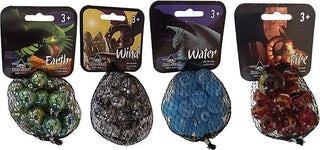 Knikkers - Earth (20x16mm + 1x25mm) - De Dondersteen