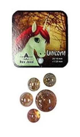 Knikkers - Unicorn (20x16mm + 1x25mm) - De Dondersteen