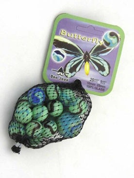 Knikkers - Butterfly (20x16mm en 1x25mm) - De Dondersteen