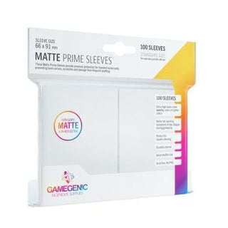 Gamegenic - Matte Prime Sleeves White (100 Sleeves) - De Dondersteen