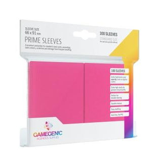 Gamegenic - Prime Sleeves Pink (100 Sleeves) - De Dondersteen