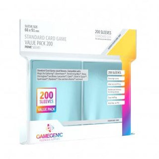 Gamegenic - Value Pack Standard Sleeves - Clear (200 Sleeves) - De Dondersteen