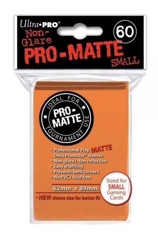 Sleeves Pro-Matte Orange Small (60) - De Dondersteen
