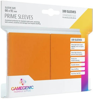 Prime Sleeves 66x91mm Oranje (100 stuks) - De Dondersteen