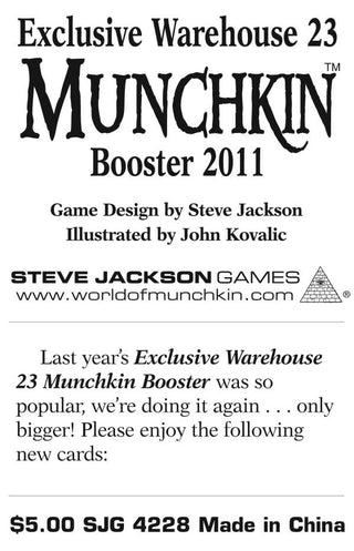 Munchkin Exclusive Warehouse 23 Booster 2011 - De Dondersteen
