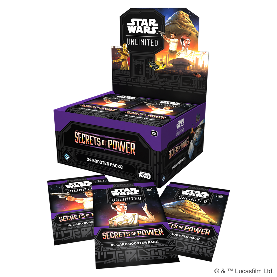 Star Wars Unlimited - Secrets of Power Booster Display