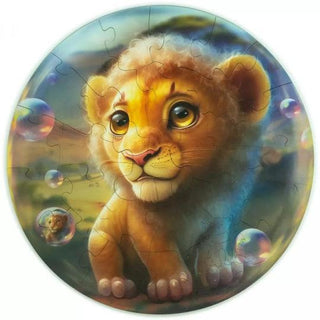 Unidragon Wooden Puzzle Bubblezz Lion - De Dondersteen