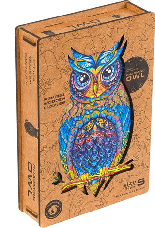 Unidragon Wooden Puzzle Charming Owl Royal Size - De Dondersteen