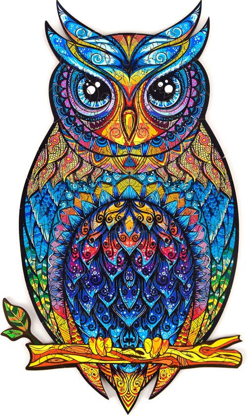 Unidragon Wooden Puzzle Charming Owl Royal Size - De Dondersteen