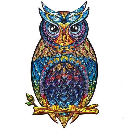 Unidragon Wooden Puzzle Charming Owl S - De Dondersteen