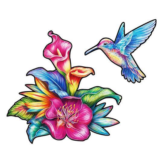 Unidragon Wooden Puzzle Elusive Colibri M - De Dondersteen