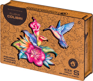 Unidragon Wooden Puzzle Elusive Colibri S - De Dondersteen