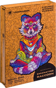 Unidragon Wooden Puzzle Emanating Racoon King Size