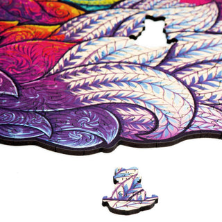 Unidragon Wooden Puzzle Emanating Racoon King Size - De Dondersteen