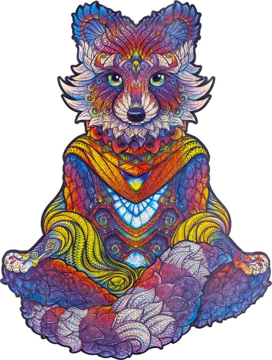 Unidragon Wooden Puzzle Emanating Racoon King Size