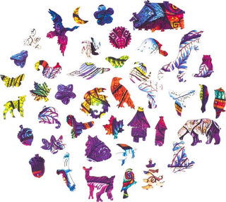 Unidragon Wooden Puzzle Emanating Racoon King Size - De Dondersteen