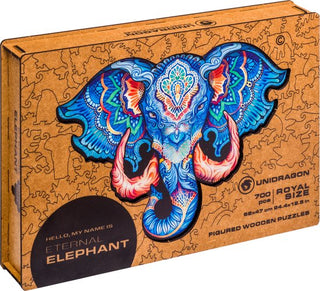 Unidragon Wooden Puzzle Eternal Elephant King Size - De Dondersteen