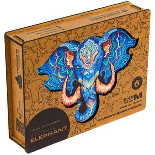 Unidragon Wooden Puzzle Eternal Elephant S - De Dondersteen