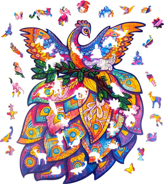 Unidragon Wooden Puzzle Fairy Bird Royal Size - De Dondersteen