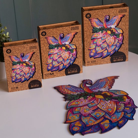 Unidragon Wooden Puzzle Fairy Bird Royal Size - De Dondersteen