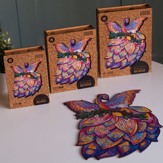 Unidragon Wooden Puzzle Fairy Bird Royal Size - De Dondersteen