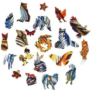 Unidragon Wooden Puzzle Fiery Fox M - De Dondersteen