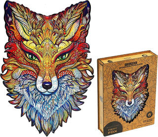 Unidragon Wooden Puzzle Fiery Fox Royal Size - De Dondersteen