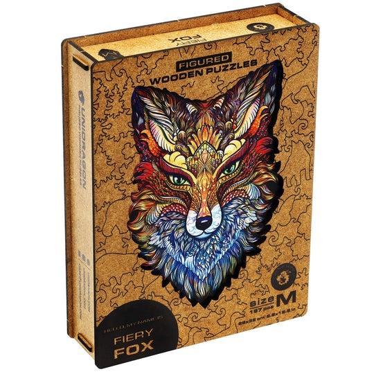 Unidragon Wooden Puzzle Fiery Fox S - De Dondersteen
