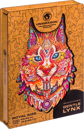 Unidragon Wooden Puzzle Gentle Lynx King Size - De Dondersteen