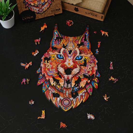 Unidragon Wooden Puzzle Gentle Lynx King Size - De Dondersteen