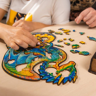 Unidragon Wooden Puzzle Guarding Dragon Royal Size - De Dondersteen