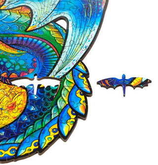 Unidragon Wooden Puzzle Guarding Dragon Royal Size - De Dondersteen