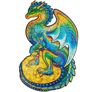 Unidragon Wooden Puzzle Guarding Dragon S - De Dondersteen