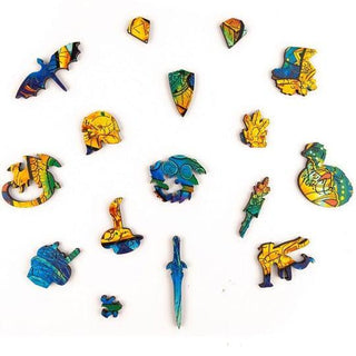 Unidragon Wooden Puzzle Guarding Dragon S - De Dondersteen