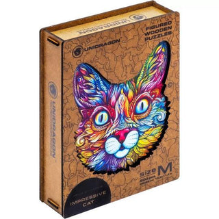 Unidragon Wooden Puzzle Impressive Cat King Size - De Dondersteen