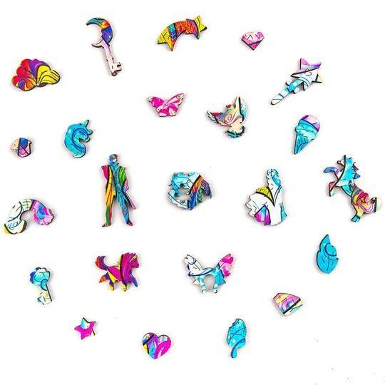Unidragon Wooden Puzzle Inspiring Unicorn M