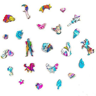 Unidragon Wooden Puzzle Inspiring Unicorn M - De Dondersteen