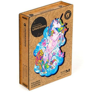 Unidragon Wooden Puzzle Inspiring Unicorn M - De Dondersteen
