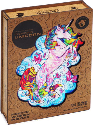Unidragon Wooden Puzzle Inspiring Unicorn Royal Size - De Dondersteen