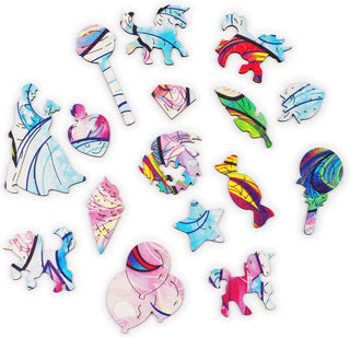 Unidragon Wooden Puzzle Inspiring Unicorn Royal Size - De Dondersteen