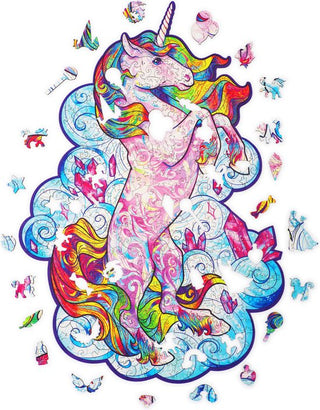 Unidragon Wooden Puzzle Inspiring Unicorn Royal Size - De Dondersteen
