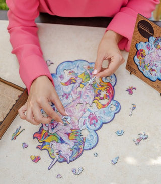 Unidragon Wooden Puzzle Inspiring Unicorn Royal Size - De Dondersteen