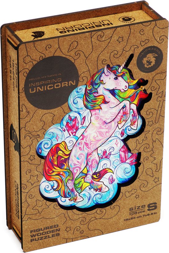 Unidragon Wooden Puzzle Inspiring Unicorn S