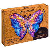 Unidragon Wooden Puzzle Intergalaxy Butterfly Royal Size