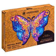 Unidragon Wooden Puzzle Intergalaxy Butterfly Royal Size