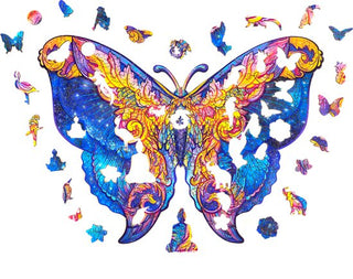 Unidragon Wooden Puzzle Intergalaxy Butterfly Royal Size - De Dondersteen