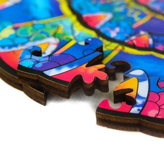 Unidragon Wooden Puzzle Iridescent Chameleo M - De Dondersteen