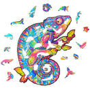 Switch Unidragon Wooden Puzzle Iridescent Chameleo Royal Size - De Dondersteen 3 image