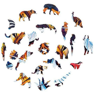 Unidragon Wooden Puzzle Lovely Tiger S - De Dondersteen