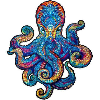 Unidragon Wooden Puzzle Magnetic Octopus Royal Size - De Dondersteen